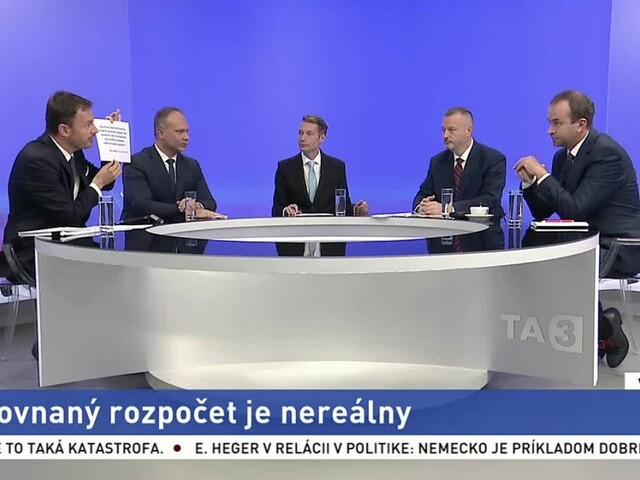 Vyrovnaný rozpočet? Poslanci hovorili v TA3 o hospodárení vlády