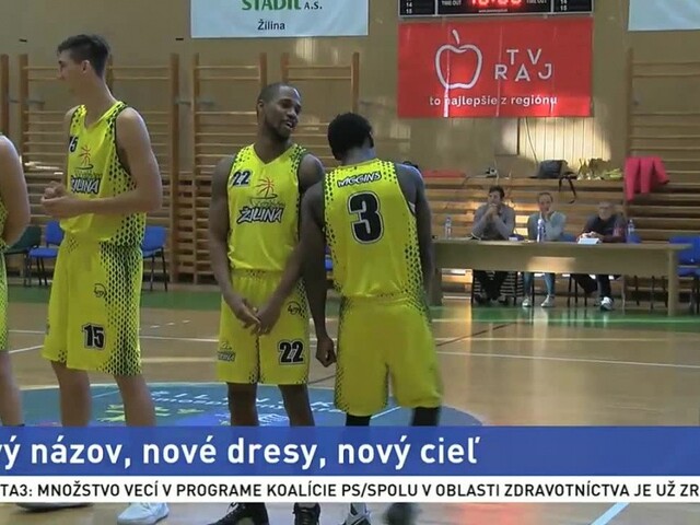 Nový názov, dresy i cieľ. Basketbalisti Žiliny chcú byť v top štvorke