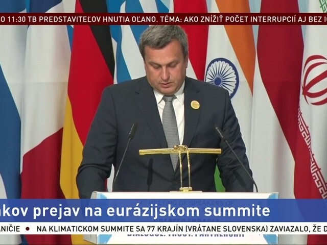Dankov prejav na eurázijskom summite