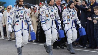 K ISS vyštartovala nová posádka, letí i prvý arabský kozmonaut