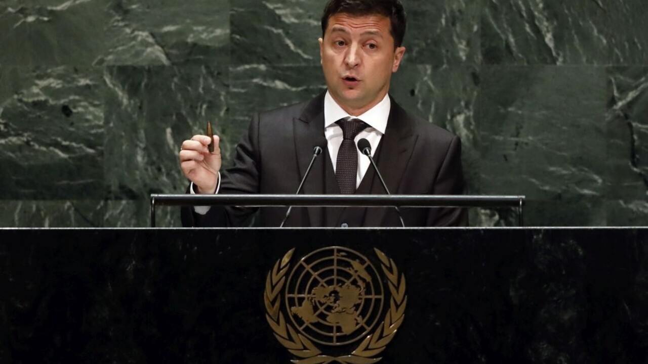 Zelenskyj v OSN vyzval lídrov, aby pomohli ukončiť spor s Ruskom
