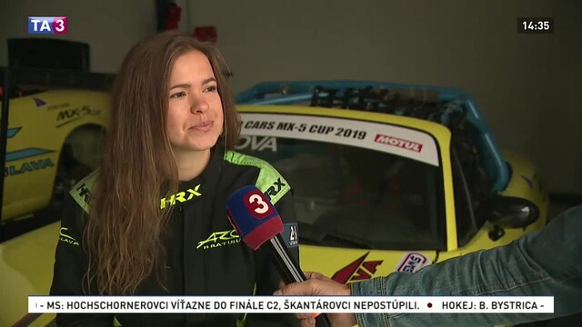 Pretekárka M. Dorčíková o sérii NASCAR
