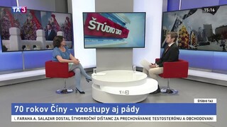 ŠTÚDIO TA3: J. Benická o 70. výročí vzniku Číny, jej vzostupy a pády