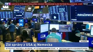 Nálada manažérov je najhoršia za 10 rokov, americké burzy klesajú