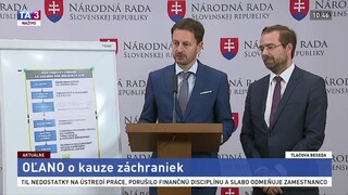 TB M. Krajčího a E. Hegera zo strany OĽANO o kauze záchraniek