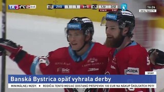 Pohronské derby bolo plné adrenalínu, vyhrala ho však Bystrica