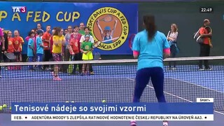 Najmenší si v rámci detského Davis cupu zahrali proti hviezdam
