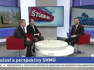 ŠTÚDIO TA3: M. Rieder a M. Benko o minulosti a perspektívach SHMÚ