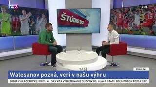 ŠTÚDIO TA3: Ľ. Michalík o kvalifikačnom zápase slovenskej reprezentácie