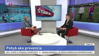 ŠTÚDIO TA3: Výkonná riaditeľka LPR E. Kováčová o pohybe ako prevencii