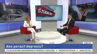 ŠTÚDIO TA3: Psychiatrička S. Bogyaiová o možných riešeniach depresie