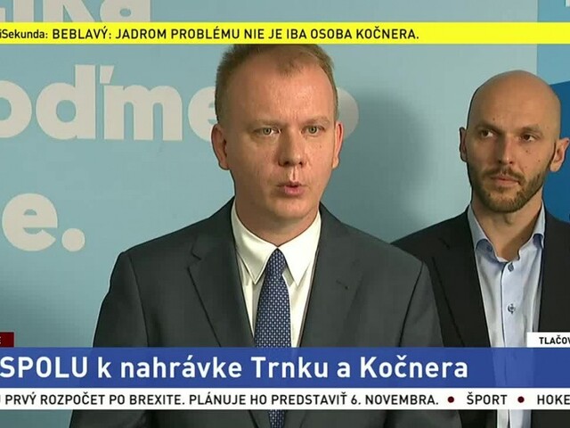 TB M. Beblavého a M. Trubana o náhrávke Kočnera a Trnku
