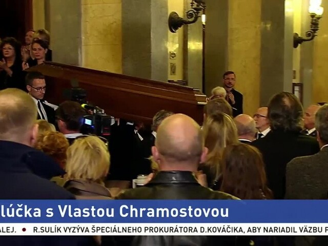 V Prahe sa naposledy rozlúčili s herečkou V. Chramostovou