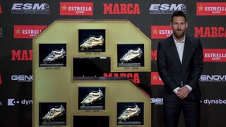 Messi si prevzal šiestu Zlatú kopačku, získal ju po tretíkrát za sebou