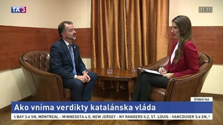 ŠTÚDIO TA3: minister A. Bosch o verdiktoch katalánskej vlády