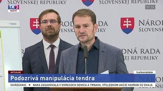 TB I. Matoviča a M. Krajčího o podozrivej manipulácii tendra