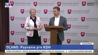 TB I. Matoviča a A. Záborskej o ponuke pre stranu KDH