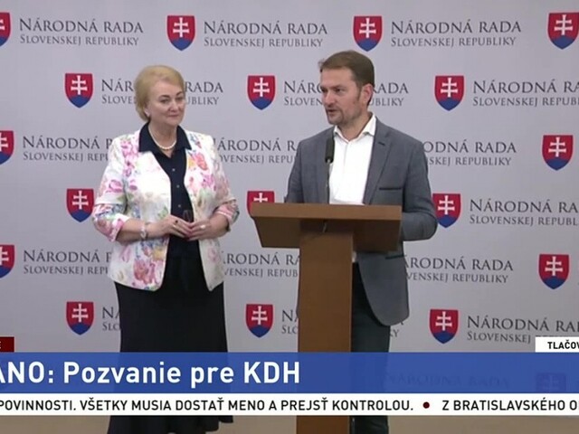 TB I. Matoviča a A. Záborskej o ponuke pre stranu KDH