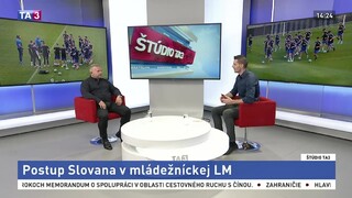 ŠTÚDIO TA3: V. Gála o postupe Slovana v mládežníckej LM