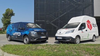 Elektrický Mercedes Benz Vito a fabrický offroad park Volkswagen