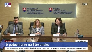 Brífing G. Matečnej a B. Kapustovovej o poľovníctve na Slovensku