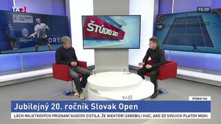 ŠTÚDIO TA3: Riaditeľ Slovak Open I. Moška o jeho 20. ročníku