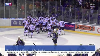 Košice po troch domácich prehrách zvíťazili nad Budapešťou