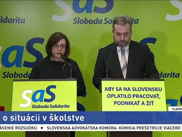 TB predstaviteľov SaS Z. Zimenovej a O. Dostála o situácii v školstve