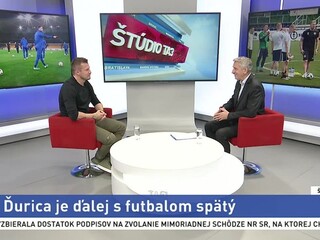 ŠTÚDIO TA3: Futbalista J. Ďurica o futbale a šanciach Slovana