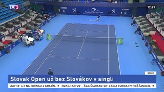 Slovak Open bez Slovákov v singli, v debli ešte môžeme triumfovať