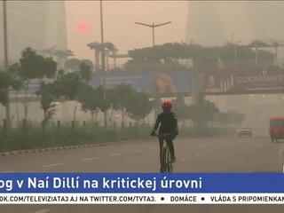 Indickú metropolu sužuje smog, ľudia majú problém s dýchaním