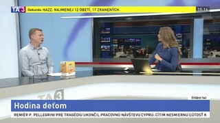 ŠTÚDIO TA3: O. Gallo z Nadácie pre deti Slovenska o Hodine deťom