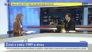 HOSŤ V ŠTÚDIU: Analytička J. Glasová o úrovni života v roku 1989 a dnes