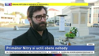 Primátor Nitry si uctil obete nehody, urobiť tak môžu aj ostatní obyvatelia