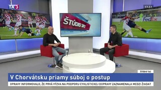 ŠTÚDIO TA3: P. Lérant o futbalovom súboji v Chorvátsku