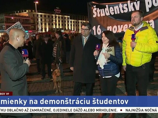 Spomienky na demonštráciu študentov