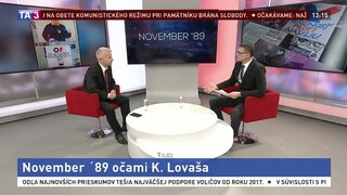 ŠTÚDIO TA3: Publicista K. Lovaš o svojich spomienkach na november ´89