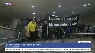 Zopakovali si študentský pochod
