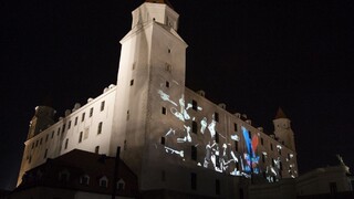 3D projekcia na Bratislavskom hrade