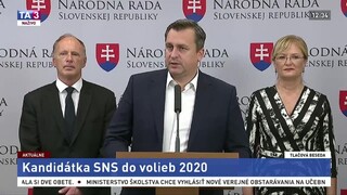 TB strany SNS aj o kandidátke do parlamentných volieb