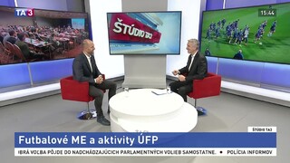 ŠTÚDIO TA3: J. Mucha o futbalových ME a aktivitách ÚFP