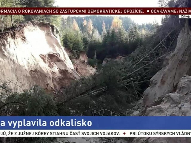 Voda vyplavila odkalisko, kaly sa dostali až do Liptovskej Mary