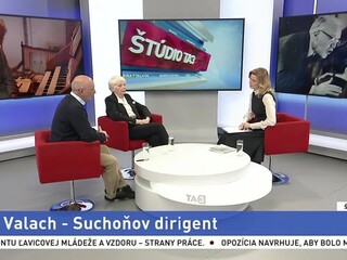 ŠTÚDIO TA3: D. Štilichová a S. Vallo o dirigentovi J. Valachovi