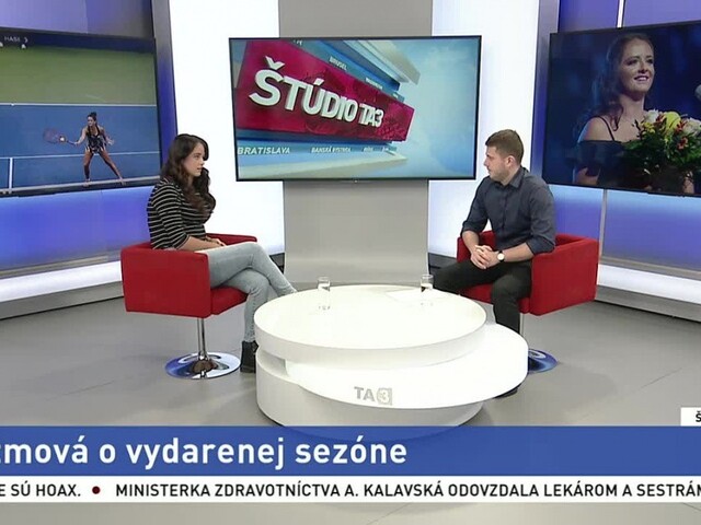 ŠTÚDIO TA3: Tenistka V. Kužmová o vydarenej sezóne