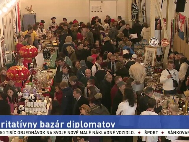 Bratislava hostila charitatívny bazár, veľvyslanci ukázali typické jedlá