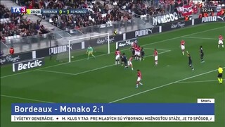 Monako sa síce ujalo vedenia, no Bordeaux im to dvakrát vrátil