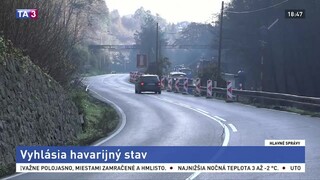 Zvodidlá stále neopravili, mesto na ceste vyhlásilo havarijný stav