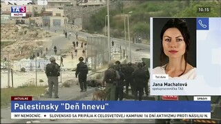 J. Machatová o dianí v Palestíne počas Dňa hnevu