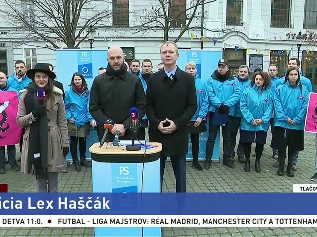 Predstavitelia koalície PS/Spolu o petícii za prijatie Lex Haščák