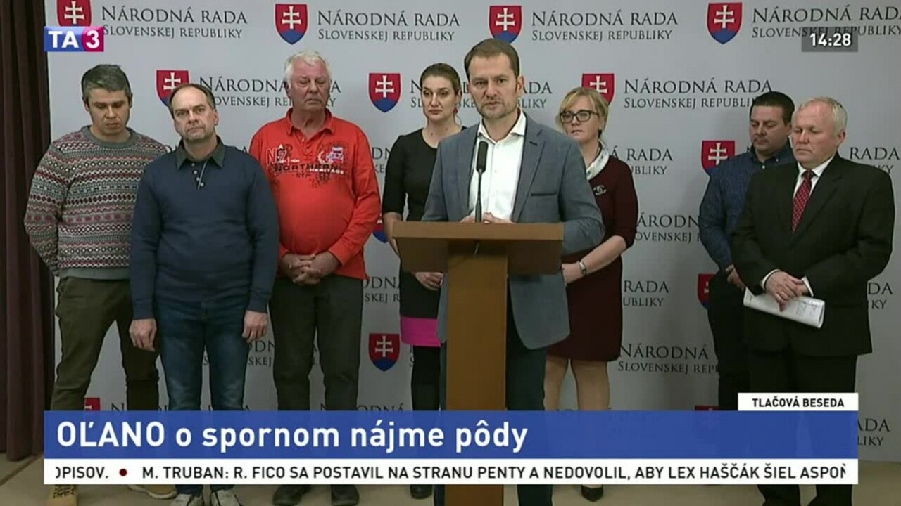 TB predstaviteľov OĽANO o spornom nájme pôdy